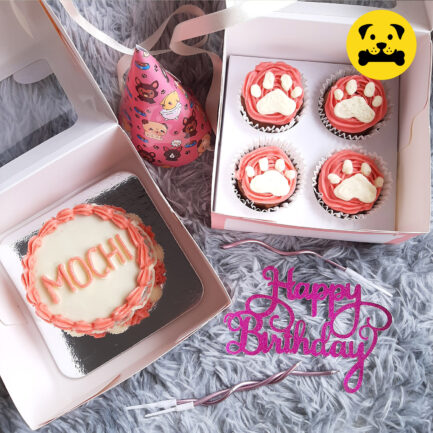 cakes, pupcakes, party hat for dogs and cats