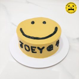 Smiley Face Pet Birthday Cake