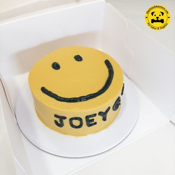 Smiley Face Pet Birthday Cake For Dog Cats Sharkie s Adventure