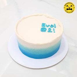 Minimalist Gradient Pet Cake