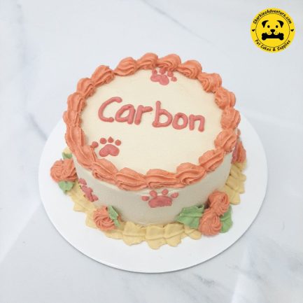 flower garden design pet birthday cake