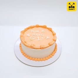 Shell & Pearl Boarders Pet Cake