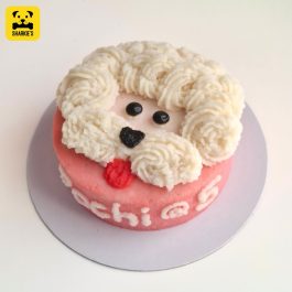 Poodle Face Pet Birthday Cake