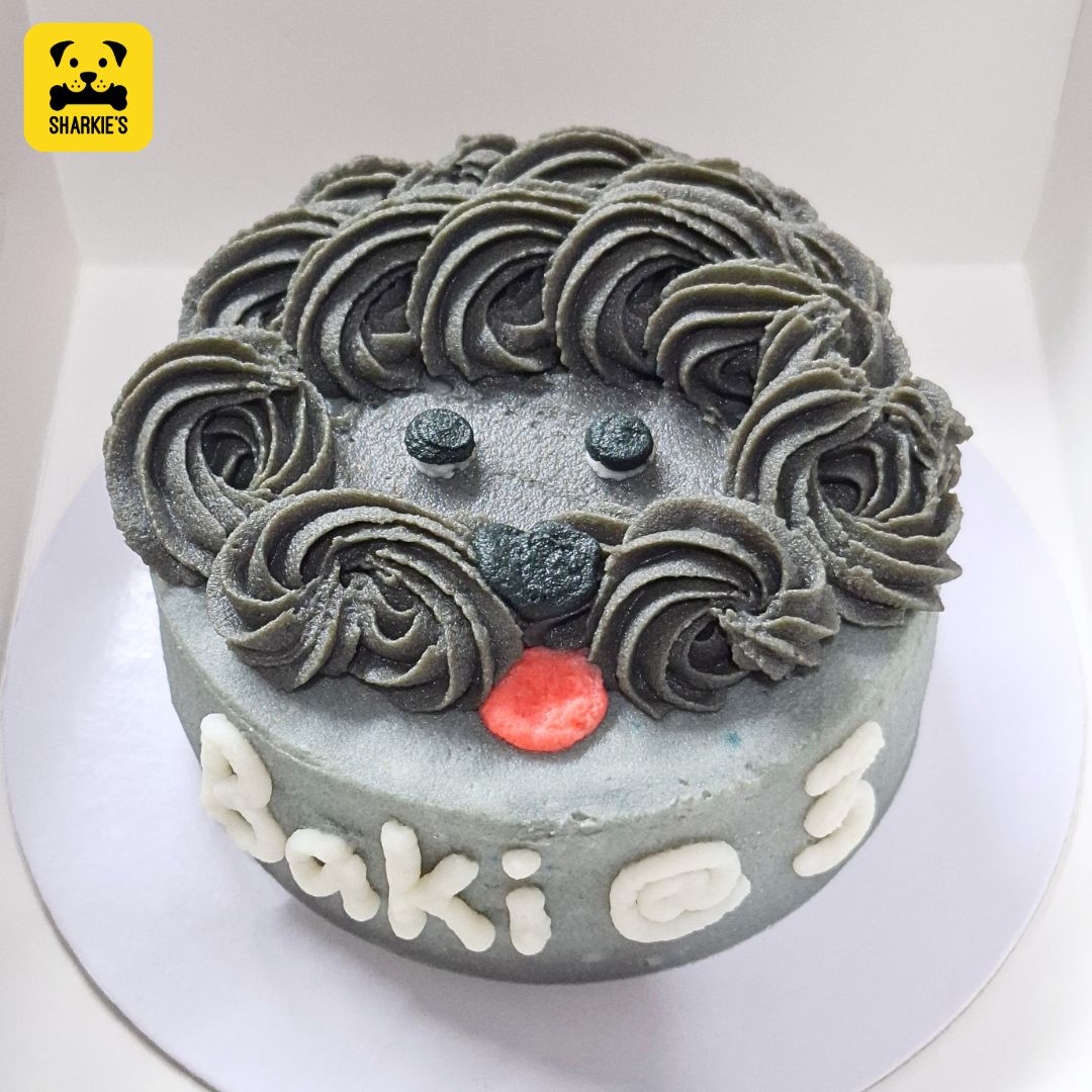 Poodle Face Pet Birthday Cake - Image 3
