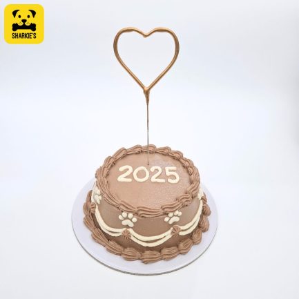 new year 2025 pet friendly cake