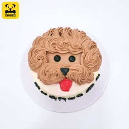 Poodle Face Pet Birthday Cake